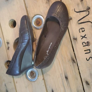 Jules and James size 7 wedge heels.
